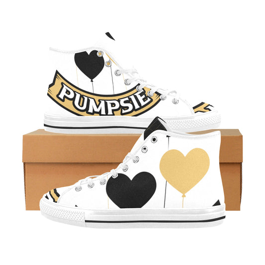 Women's Heart Balloons Vancouver High Top Canvas Shoes